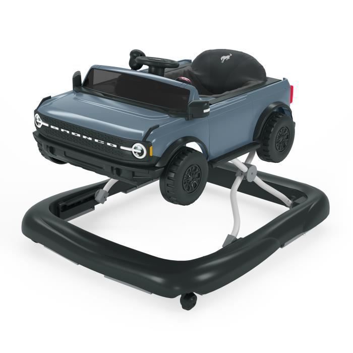 BRIGHT STARTS 4-in-1 Ford Bronco Walker and Push Car, Interactive and Removable Steering Wheel Toy, Baby Gift 6M+
