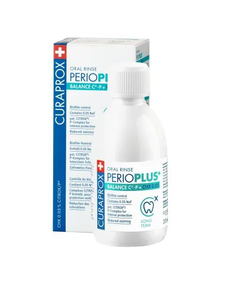 Curaprox Perio Plus Balance - Płyn do płukania ust 0.05% CHX i CITROX 200 ml