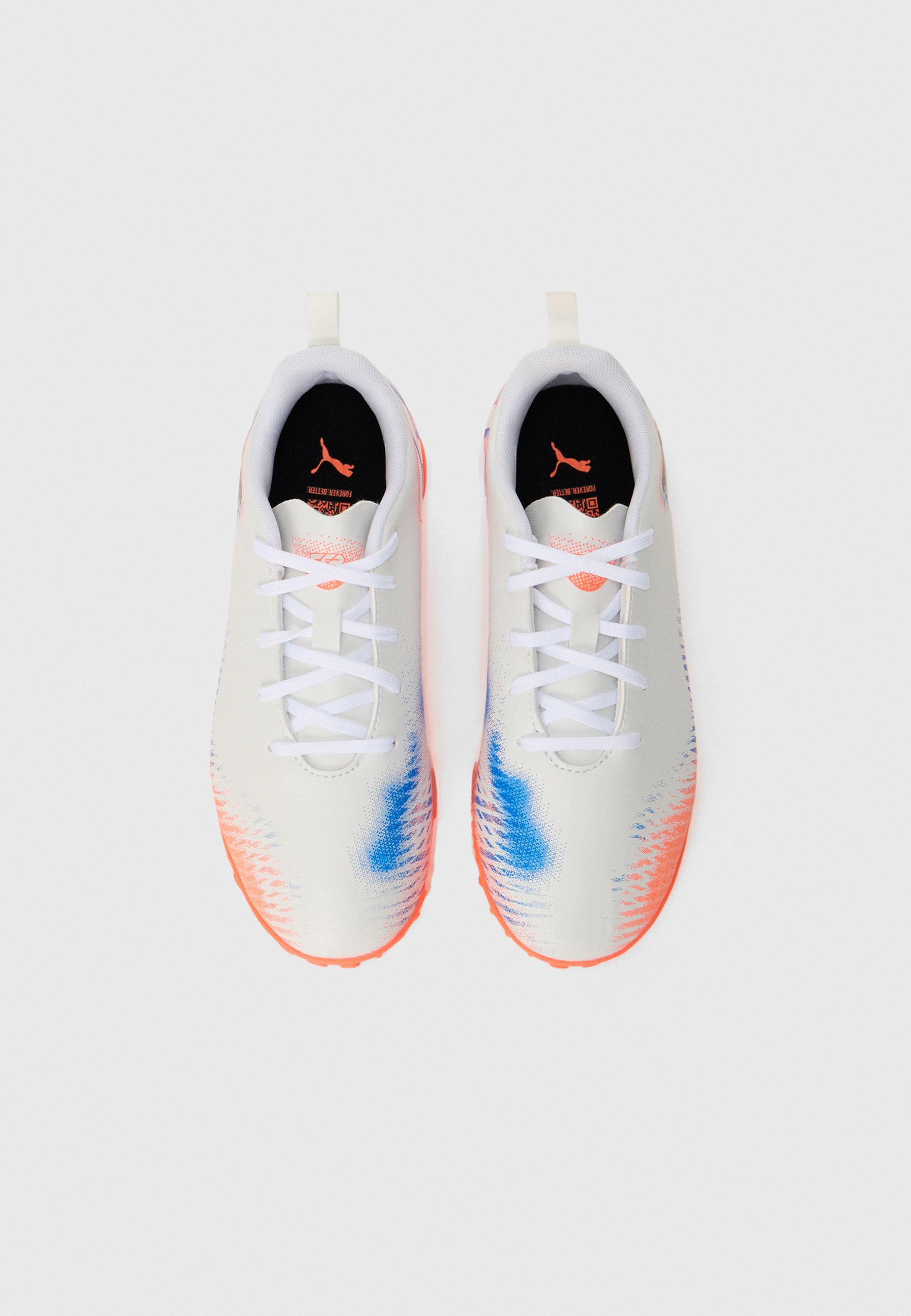Puma FUTURE 8 UNISEX - Zaalvoetbalschoenen - wit/zwart/felrood