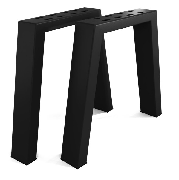 NG009UB 30/45x40 - Nogi do stołu  Loftowe stalowe litera U 2szt. Czarny