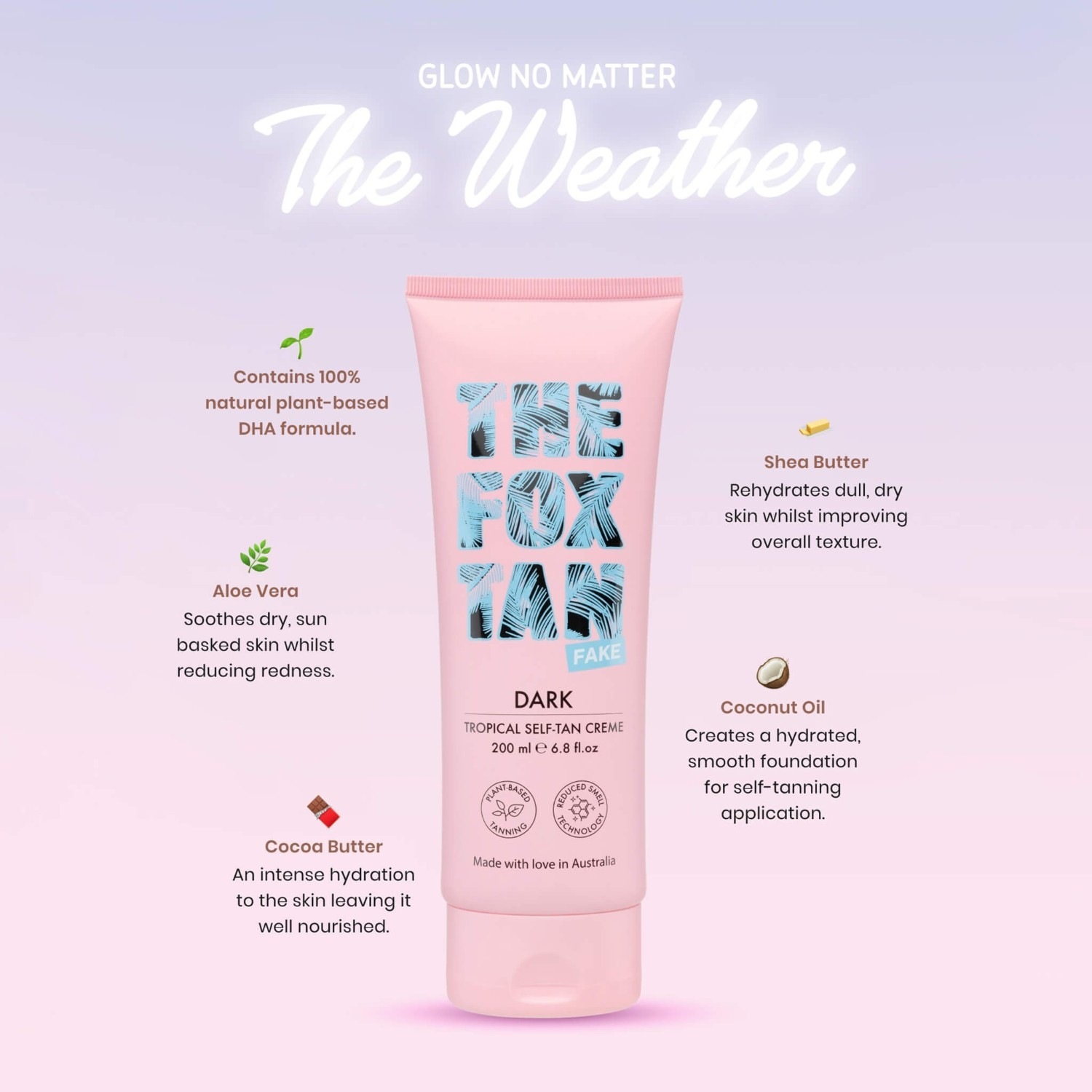 THE FOX TAN самопотамњивач, тропски смеђи самопотамњивач, 200 мл
