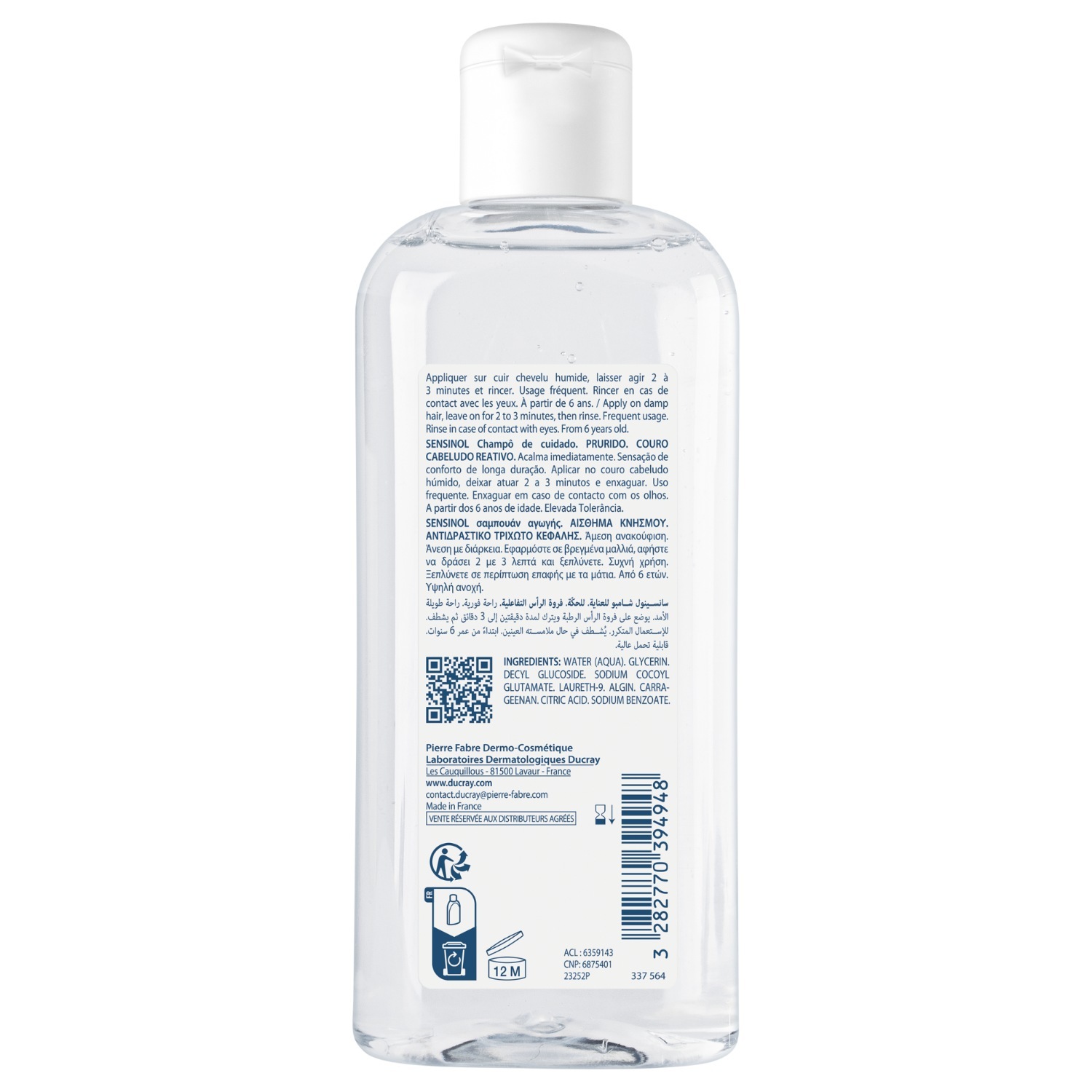 Ducray SENSINOL Care šampūnas - 200 ml