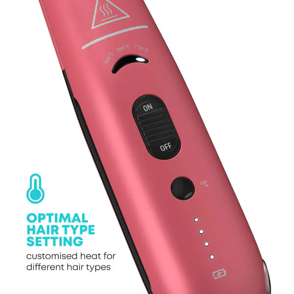 Îndreptător de placă compact fără fir Revamp Progloss - Pink Power