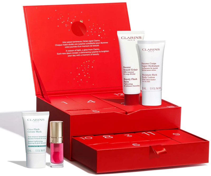 „Clarins“ advento kalendorius, 12 šventinių sezonų advento kalendorių