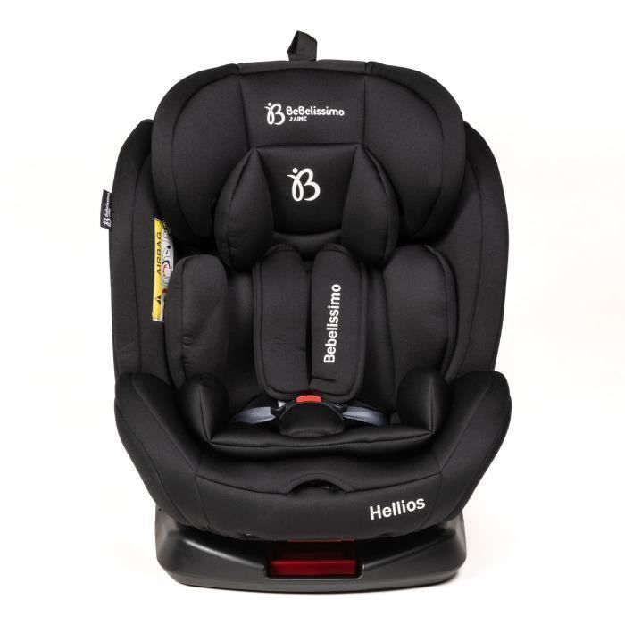 BEBELISSIMO - Siège auto Isofix - pivotant 360 ° -  40-150cm - (0-36kg) - Hellios - noir - R129 i-size