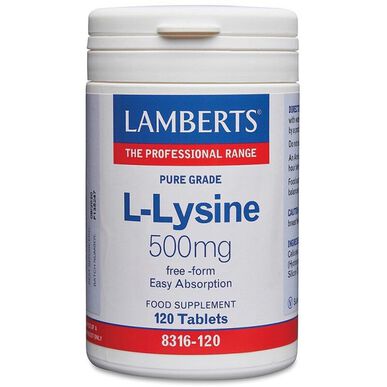 Lamberts L-lysiinihydrokloridi 1000 mg 120 tablettia 120 tablettia