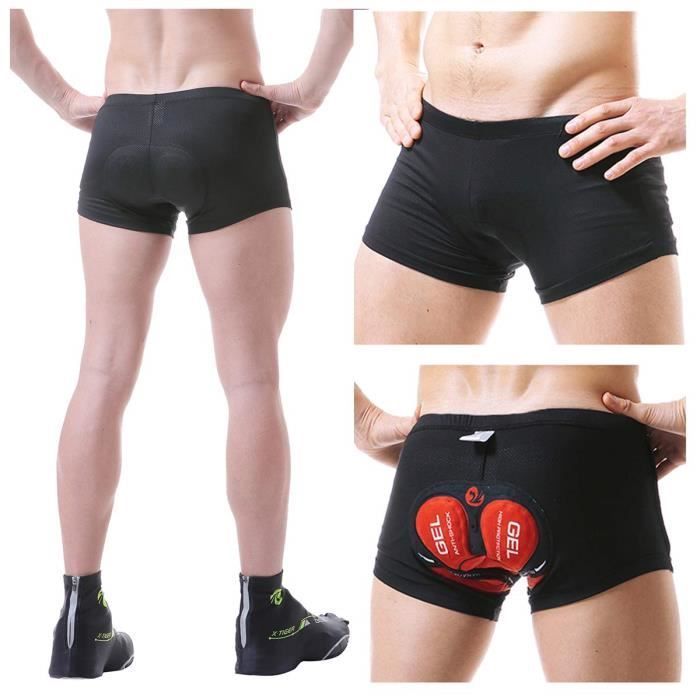 Pantaloncini da mountain bike - Imbottitura in gel 3D - Traspiranti e comodi - Neri - Adulto - MTB