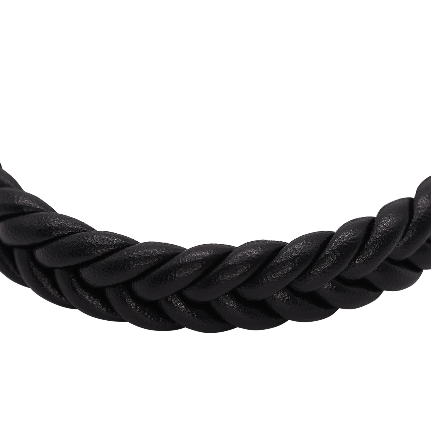 Heideman Bracelet en cuir Jakob noir