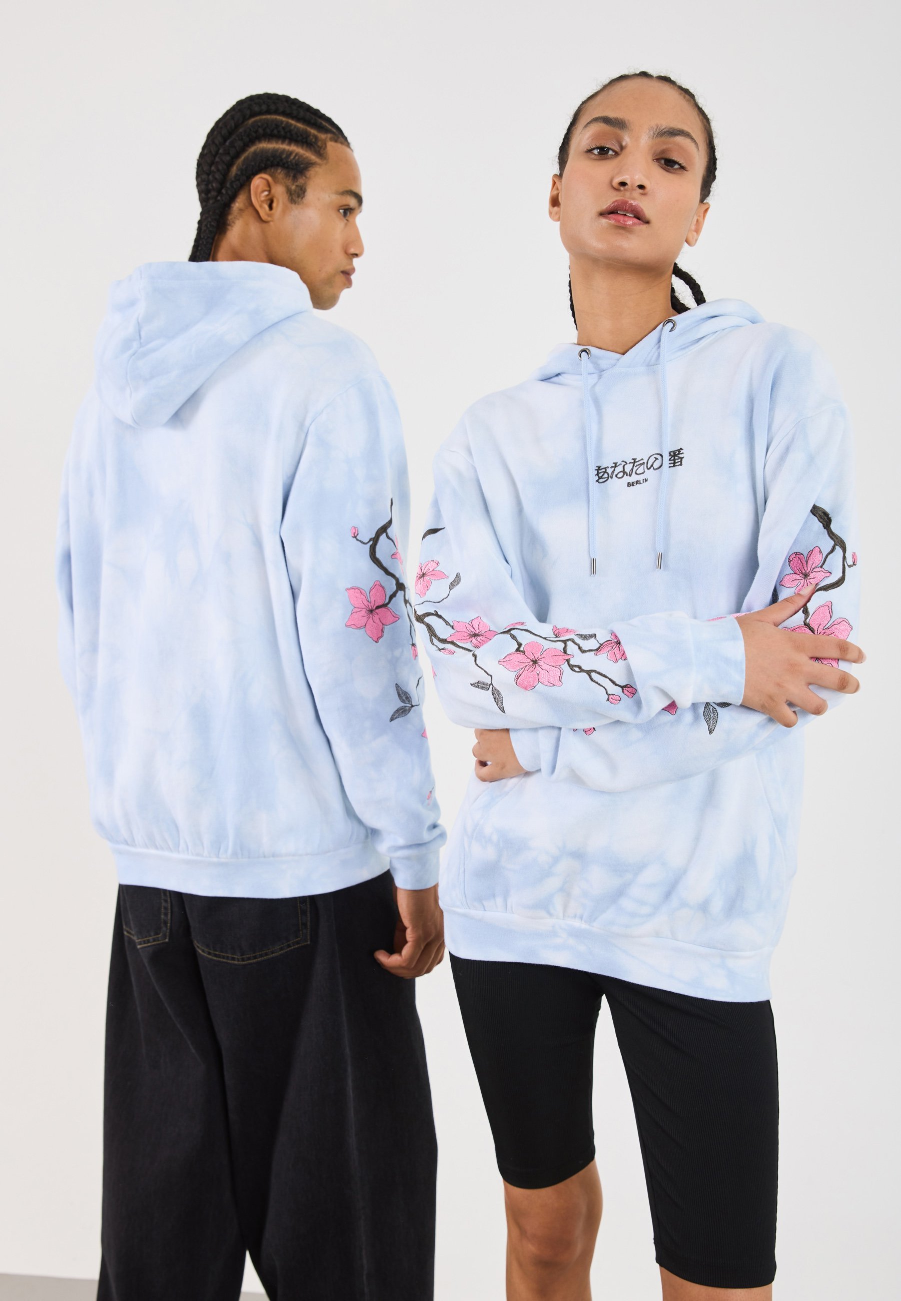 Felpa con cappuccio YOURTURN UNISEX - blu