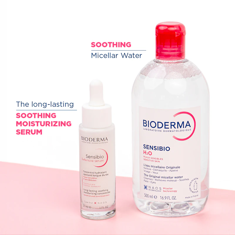 Kit de presente Bioderma Sensibio para pele sensível.