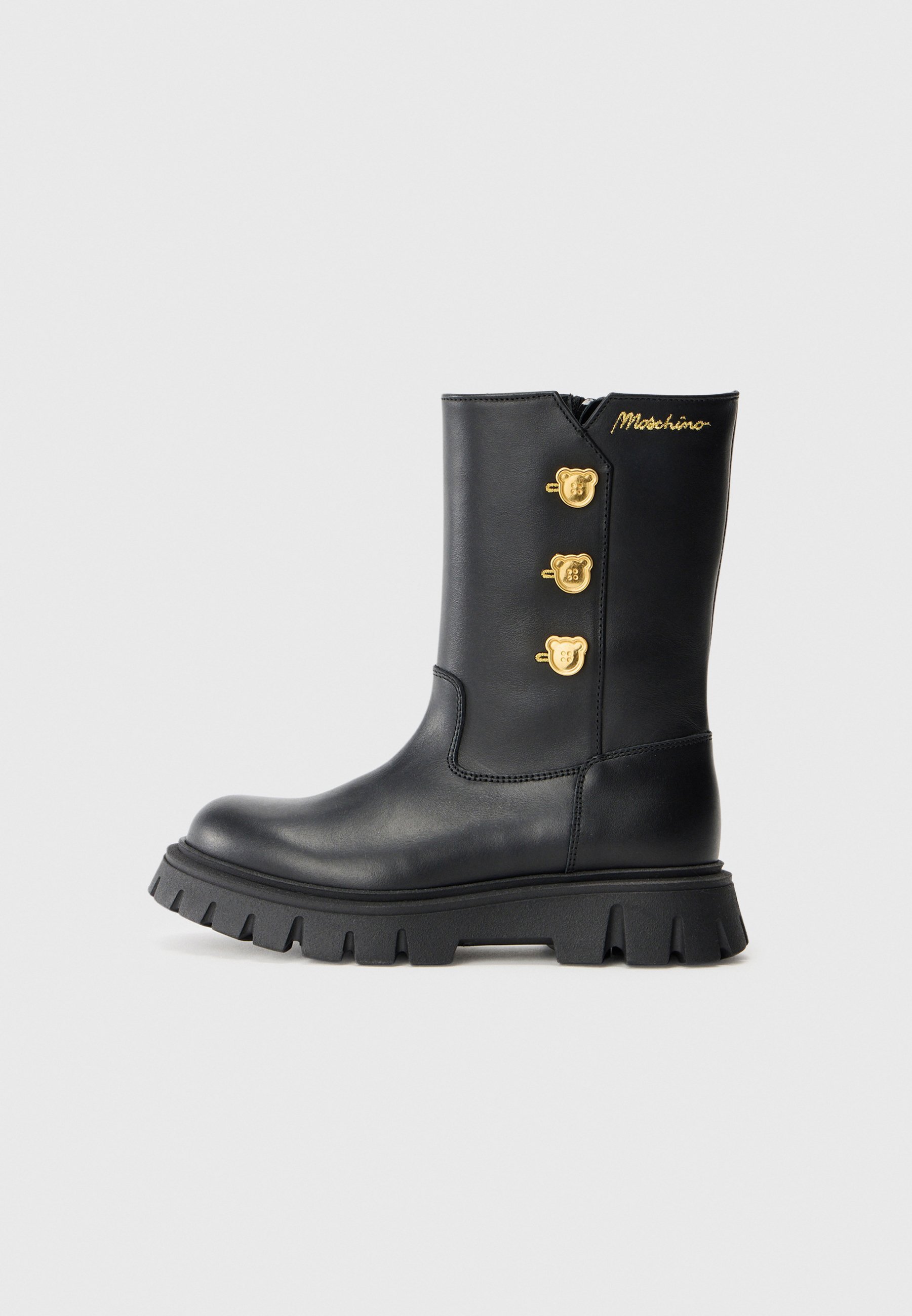 MOSCHINO UNISEX - Laarzen - zwart/goudkleurig