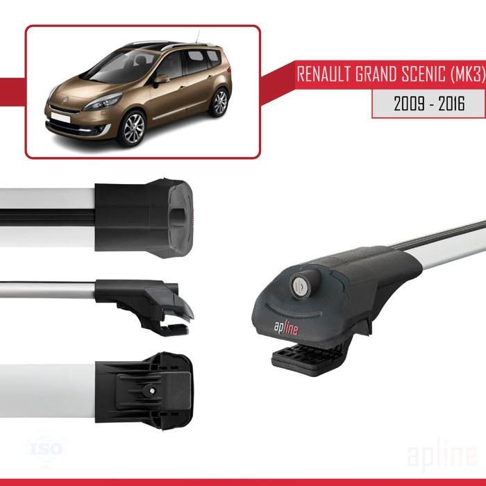Barras de techo ACE-1 para Renault Grand Scenic (Mk3) 2009-2016 - Gris