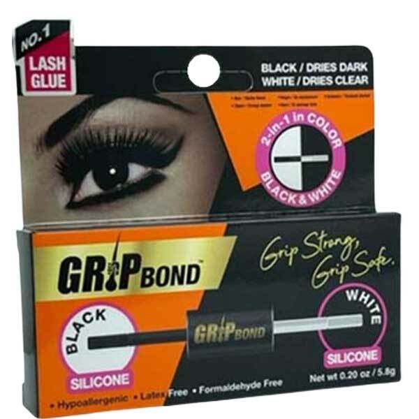 Lepidlo na řasy EBIN Grip Bond 2v1 černobílé 5,8 g
