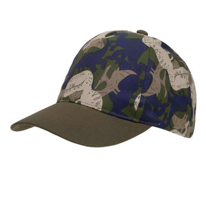Gorra Isotoner, 100% algodón, ajustable, estampado de dinosaurios para niñas.