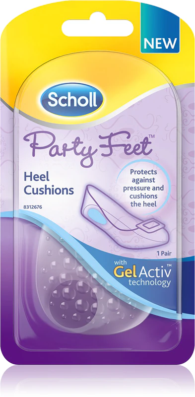 Protetores de calcanhar em gel Scholl GelActiv Party Feet