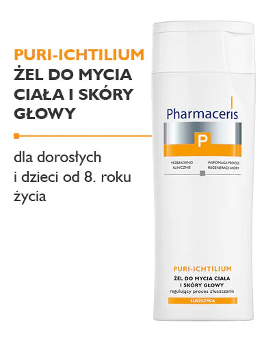Pharmaceris P Puri Ichtilium Żel do mycia ciała i skóry głowy