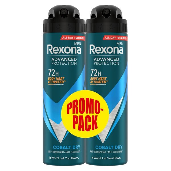 Rexona Men Cobalt Dry antiperspirant dezodorant v spreji<br>2 x 150ml