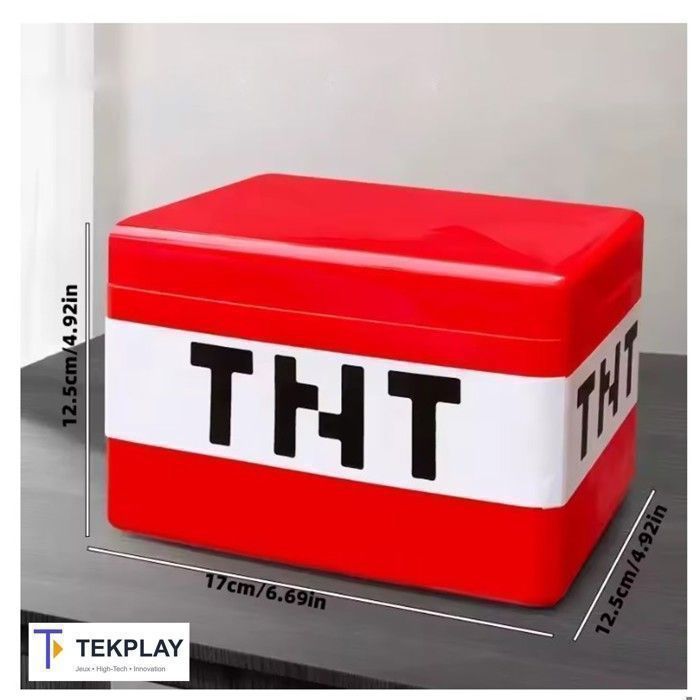 Magnetic building block or Lego storage box... Minecraft style TNT – TEKPLAY - 230 cubes of 2x2cm - Children's toy