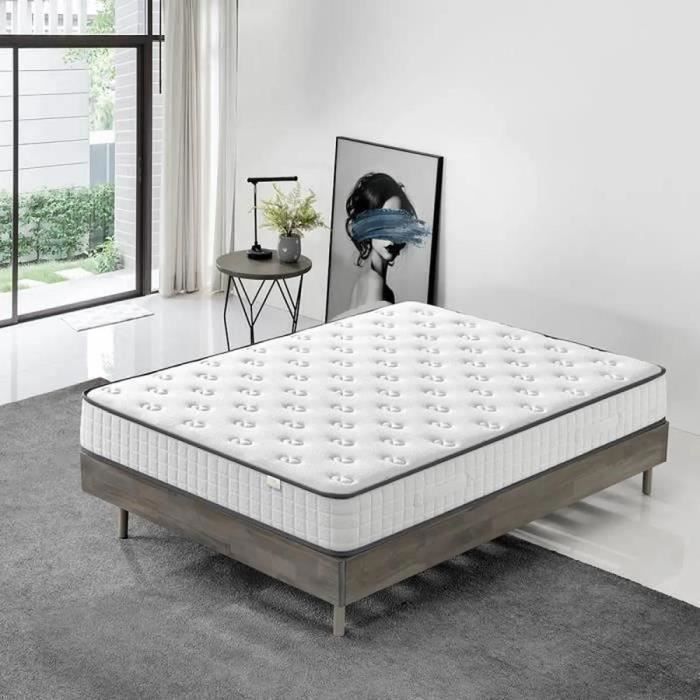 Materasso DEWINNER 160x200 cm - Spessore 22 cm - Schiuma memory - Comfort multi-zona