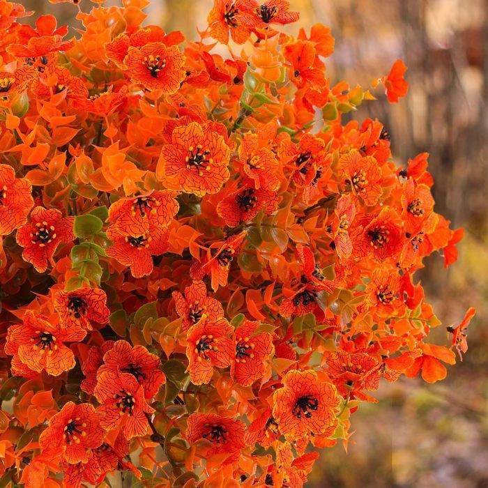 KENLUMO 18 crisantemos artificiales, flores de otoño, ideales para el hogar, exteriores, oficina y balcón.