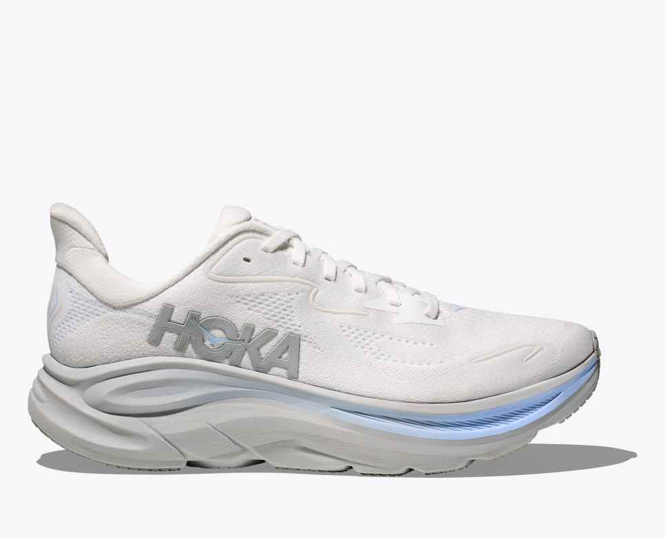 HOKA Clifton 10 Blanco/Azul Glaciar