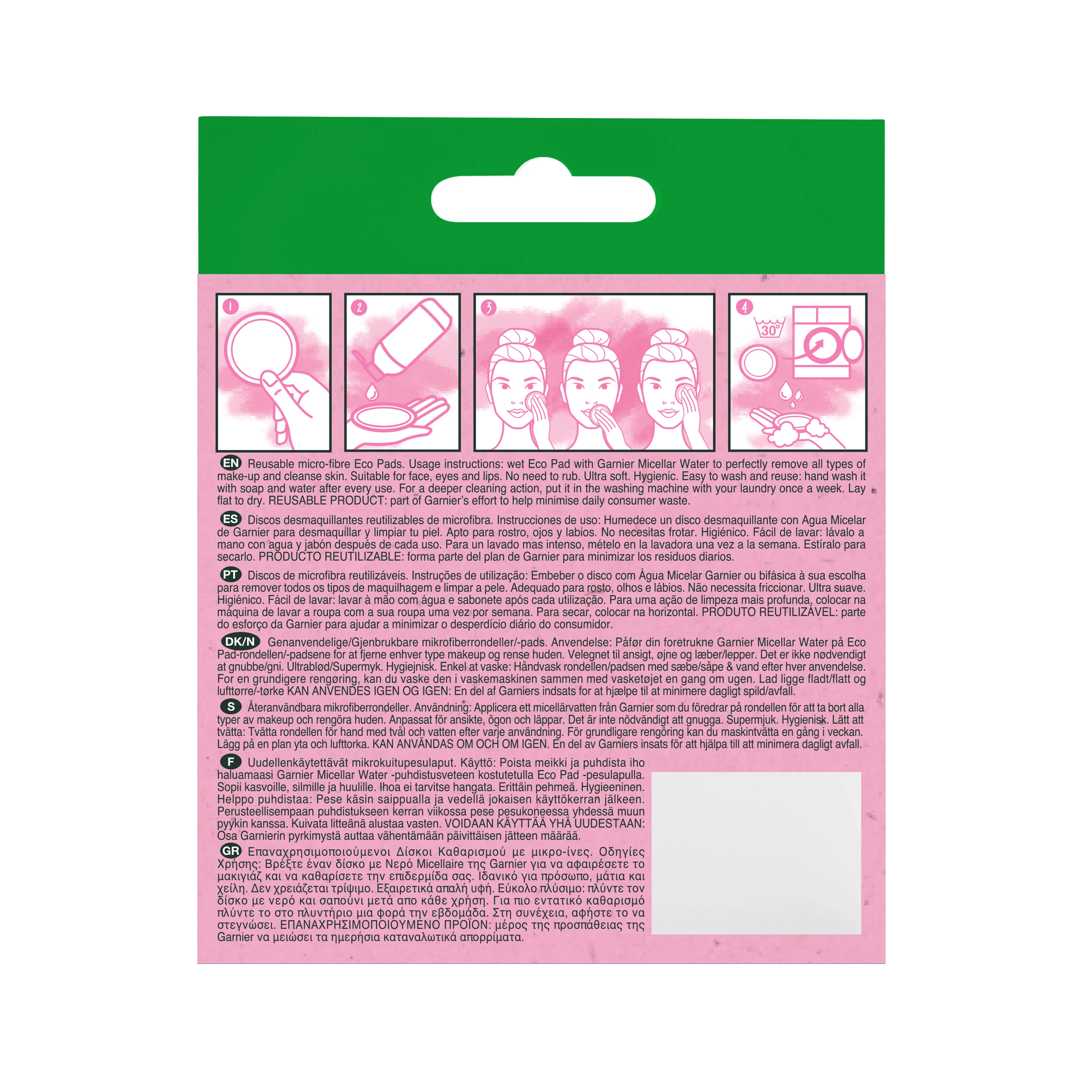 Skin Active Micellás Újrafelhasználható Öko Korongok 3 db - Garnier
