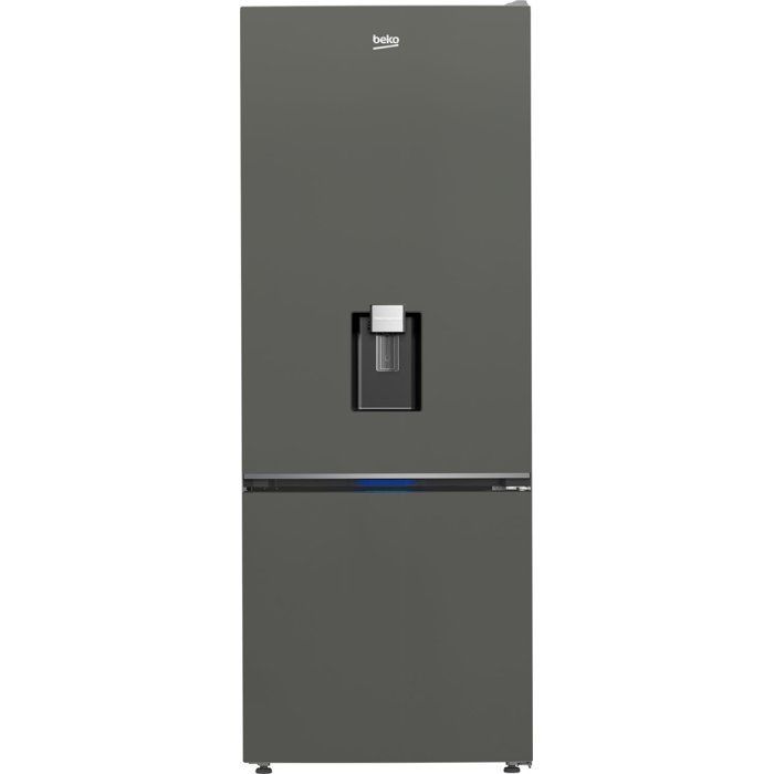 Réfrigérateur combiné - BEKO - B1RCNE534DG -Grande capacité 475 L - Ventilé - Distributeur d'eau - Classe E - 187x70,9x59x7 - Grey