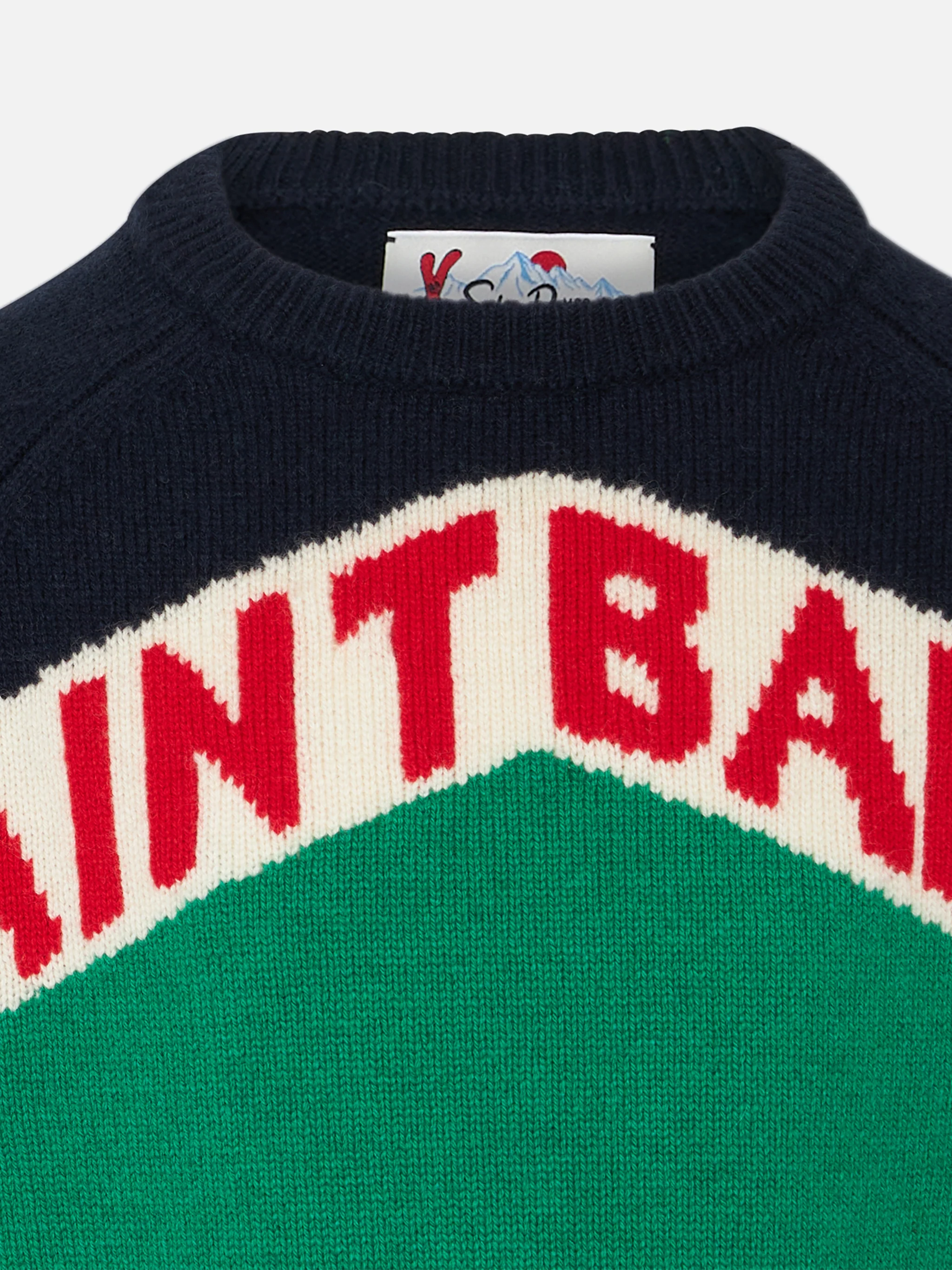 Maglione girocollo da bambino con stampa Saint Barth