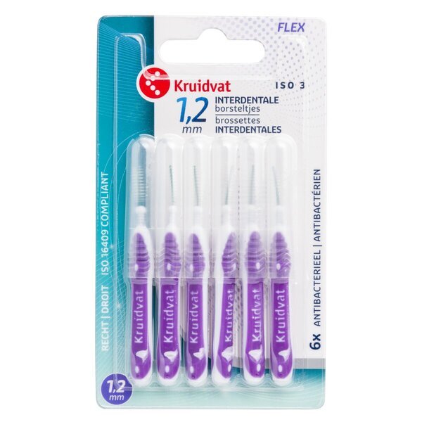 Kruidvat ekstra fine interdentalne četkice 1,2 mm s drškom<br>6 komada