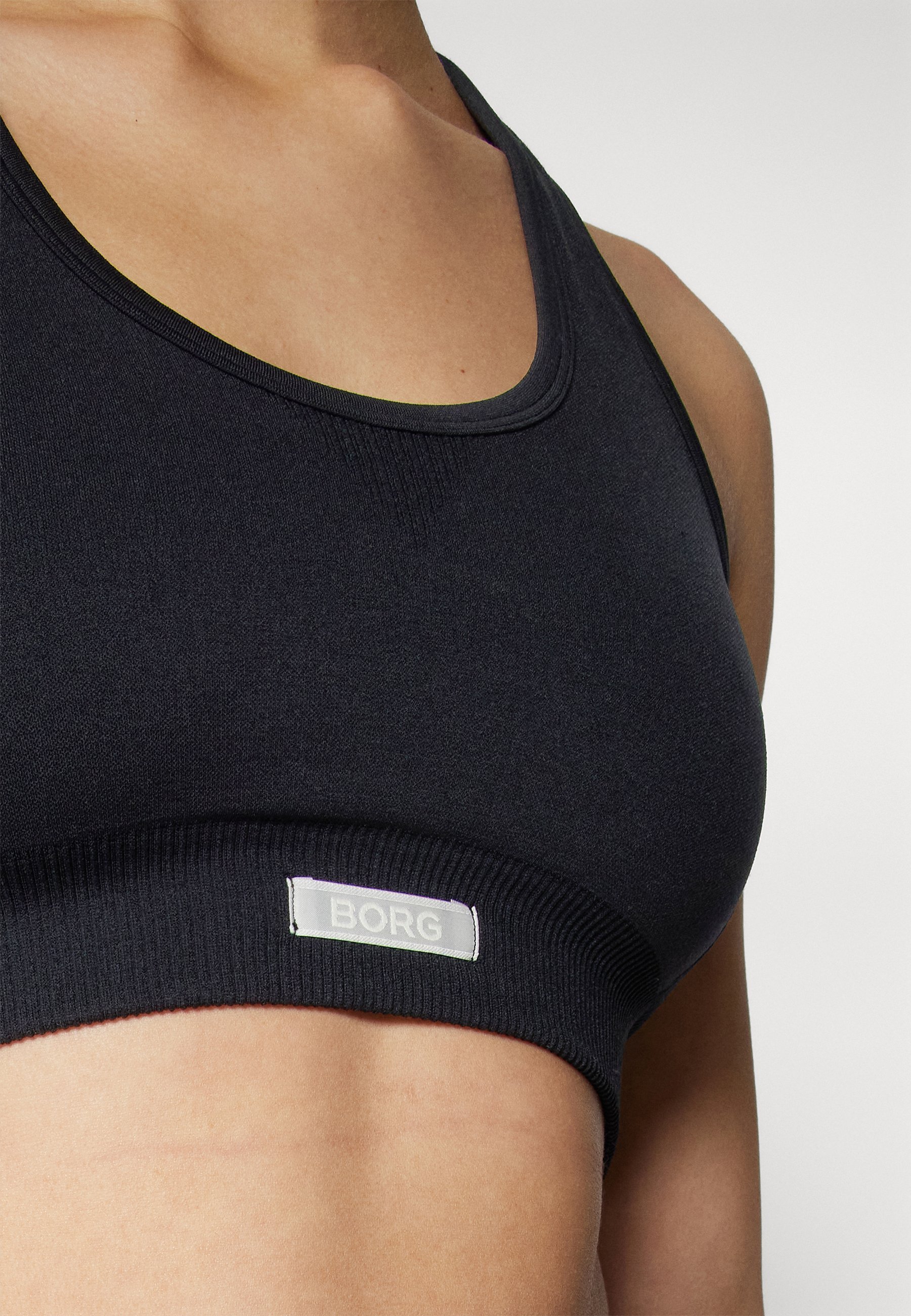 Björn Borg STUDIO SEAMLESS LOW BRA - Sportovní podprsenka s lehkou oporou - black beauty
