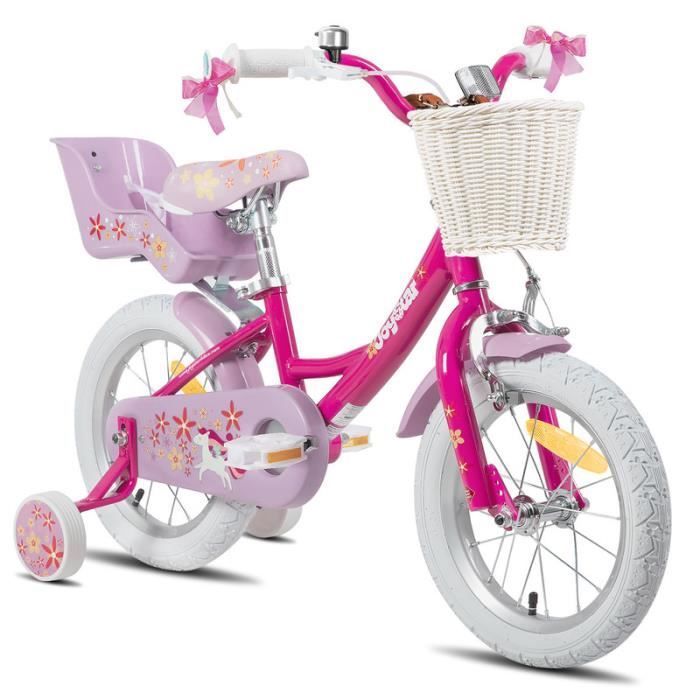 Kinderfiets - HILAND - JOYSTAR - 16 inch - Paars - Met zijwieltjes
