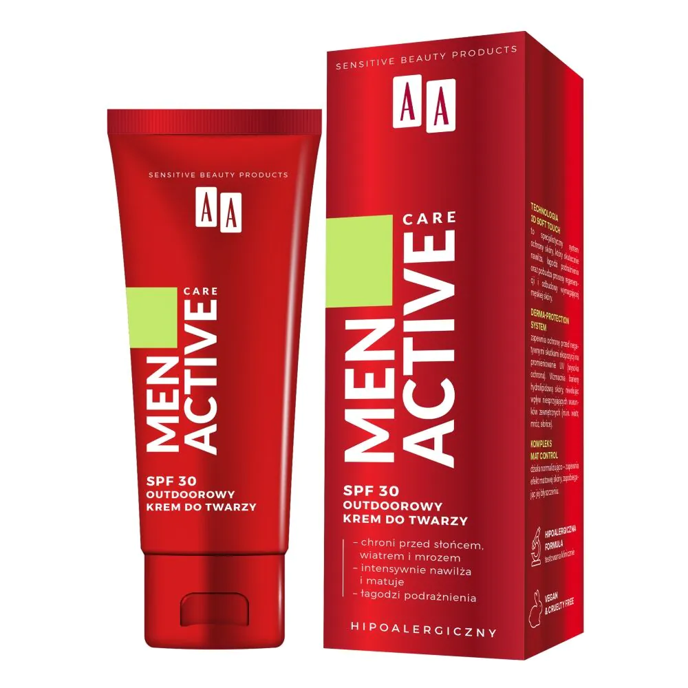 AA Men Active Care Outdoorowy krem do twarzy SPF 30