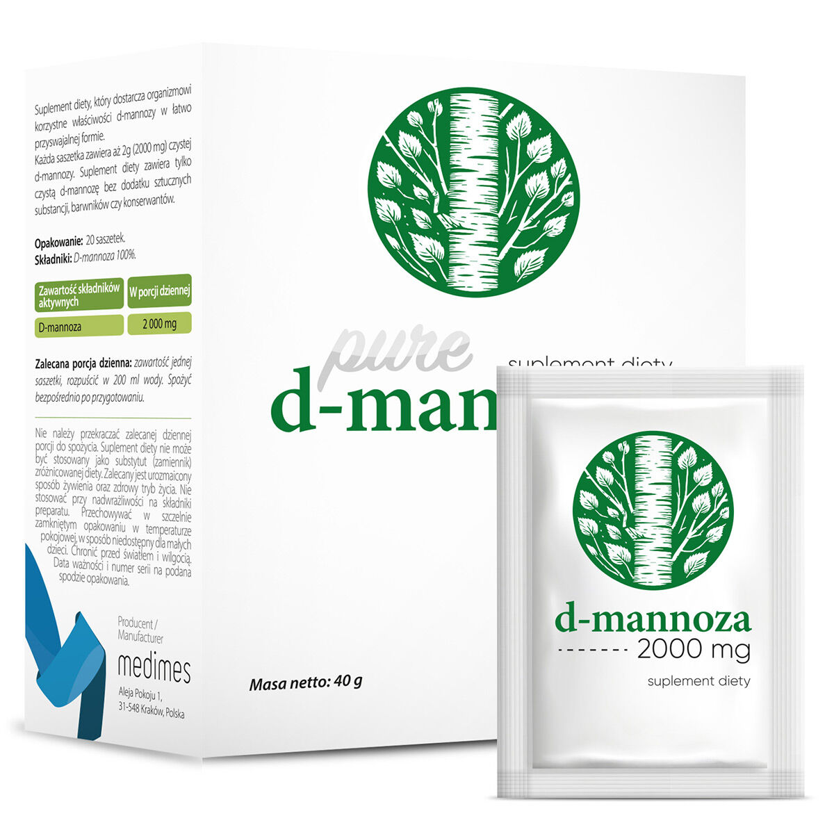 Mediciner D-mannoza