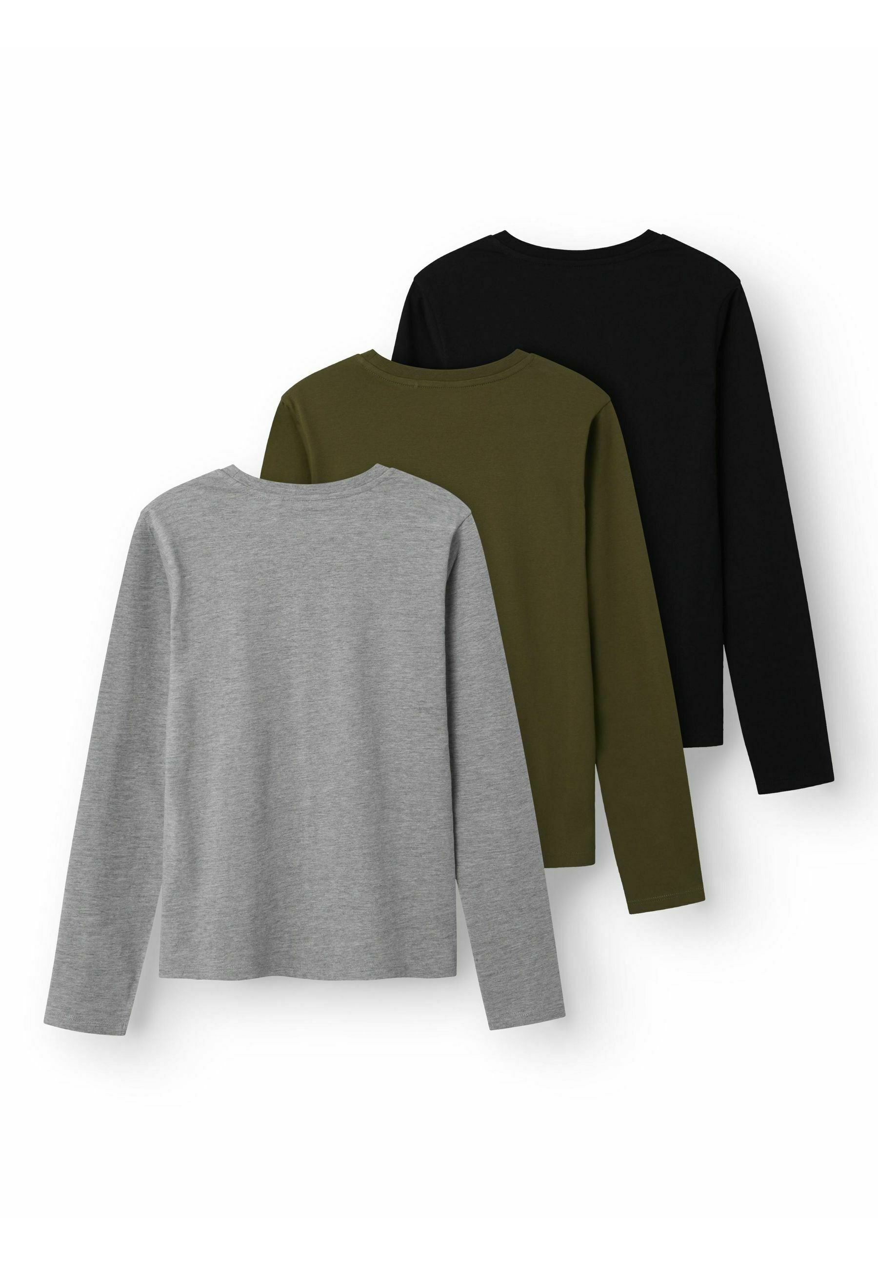 TWO SOON 3ER-PACK LANGARM - Langarmshirt - schwarz