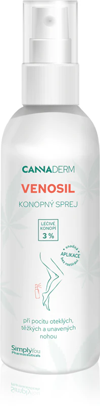Cannaderm Venosil spray para pernas com cânhamo ativo