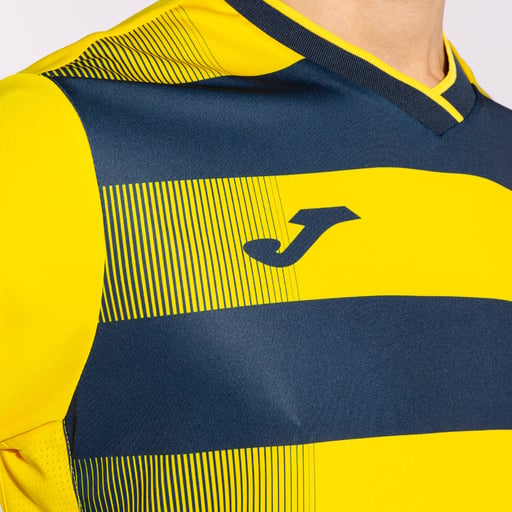 Camiseta Manga Corta Joma Europa V Amarillo Marino