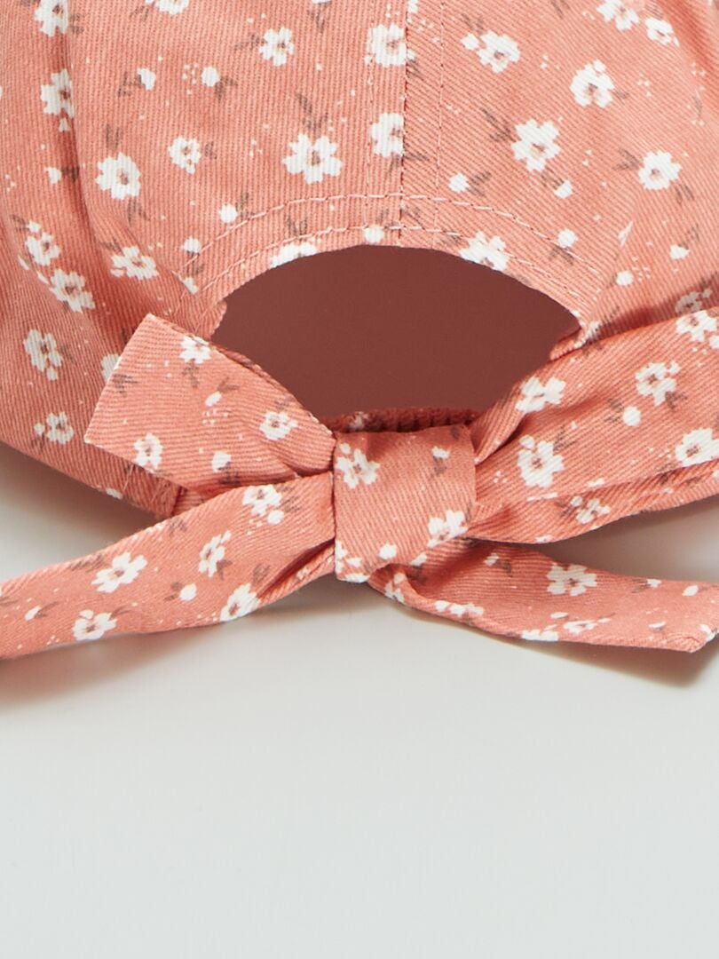 Chapéu de algodão floral - ROSA