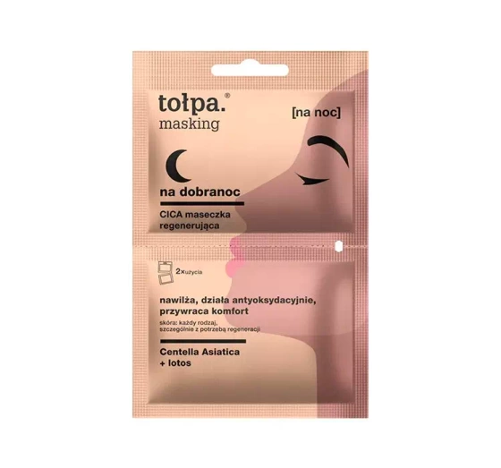 Tołpa Masking na dobranoc regenerująca maseczka do twarzy na noc 2x5ml