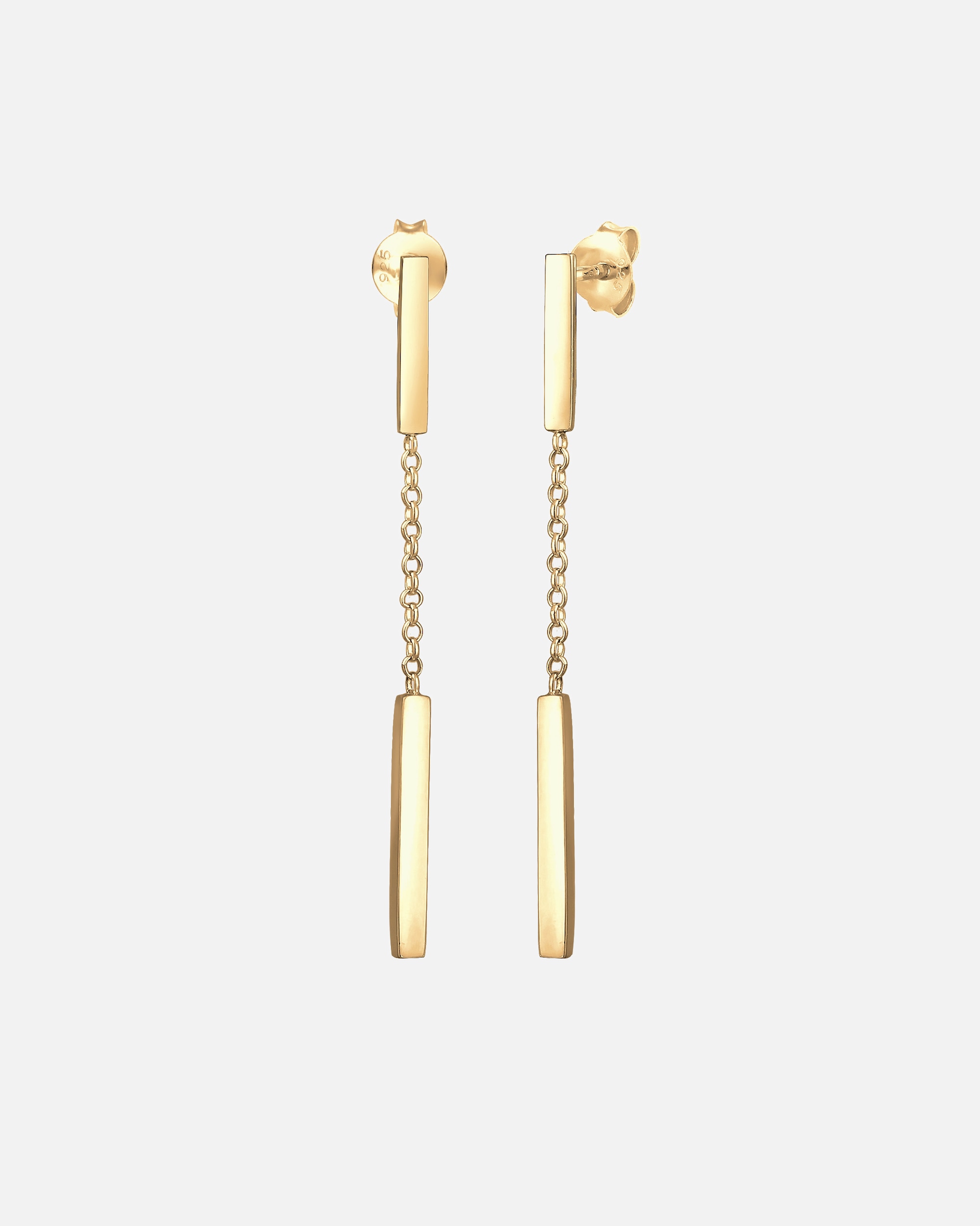 Elli d'Oreilles Geo Pendente Minimal Boucles d'Oreilles Femme - Argent (925/1000)