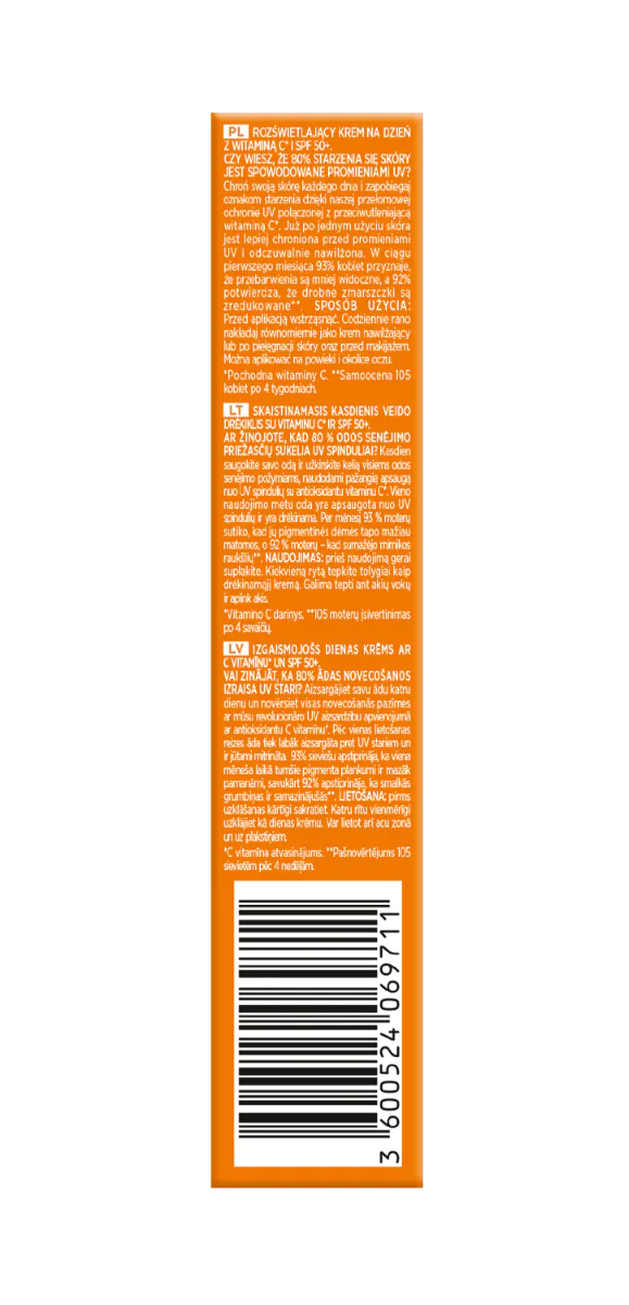 L'Oréal Paris Revitalift Clinical Rozświetlający krem na dzień z witaminą C SPF50+