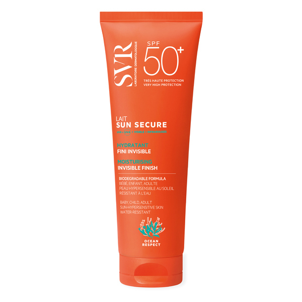 Leche protectora solar facial y corporal SVR SUN SECURE SPF 50+, 250 ml