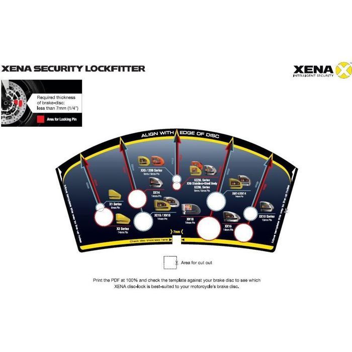 Alarma antirrobo para candado de disco XX6 Bluetooth