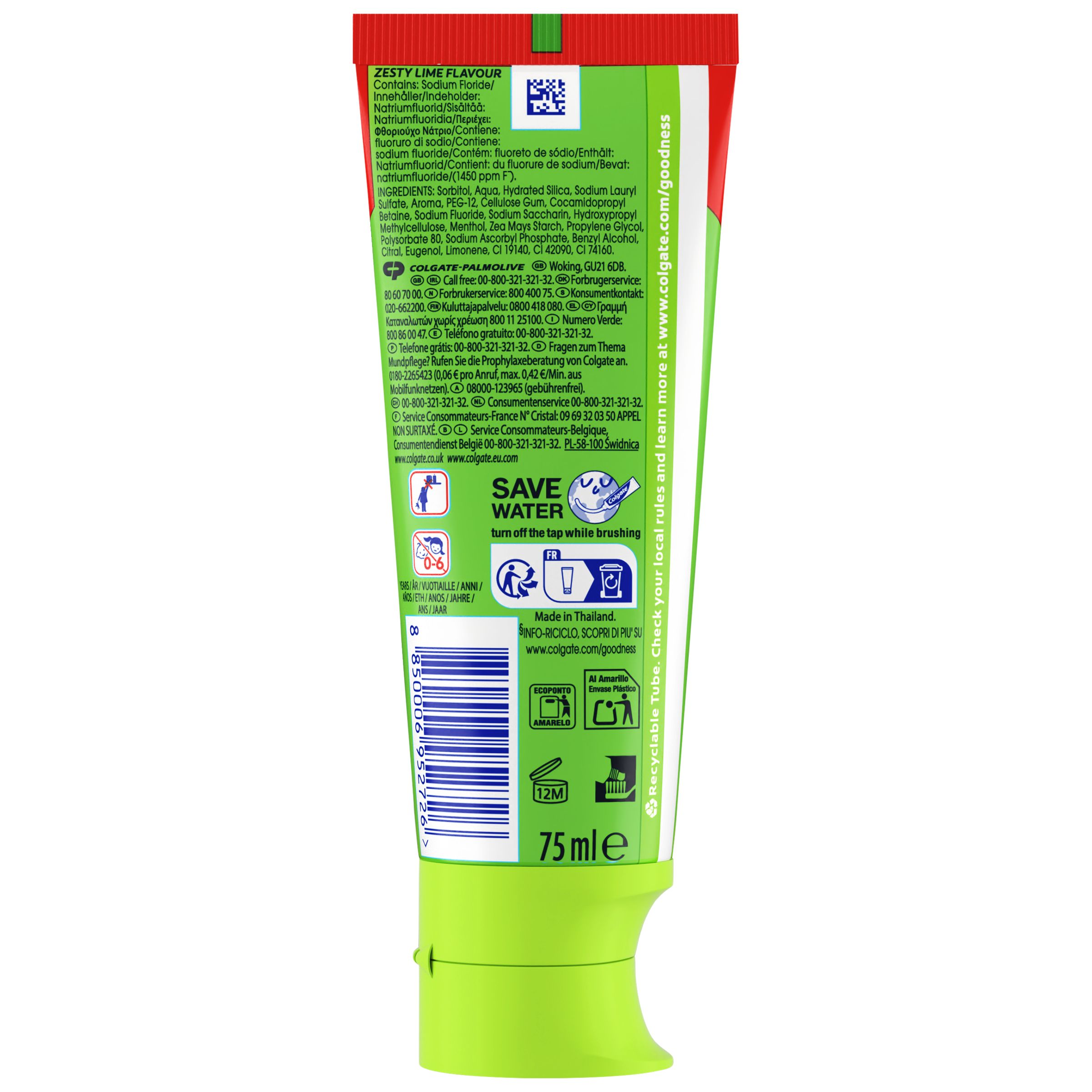 Colgate Max Fresh Fruit Fusion Zesty zobu pasta Zobu pastas un zobu pastas