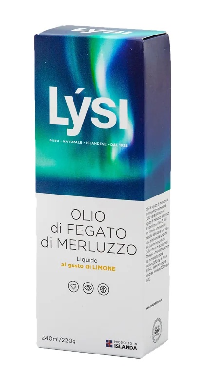 Ideales isländisches Lebertranöl mit Zitronengeschmack, 240 ml