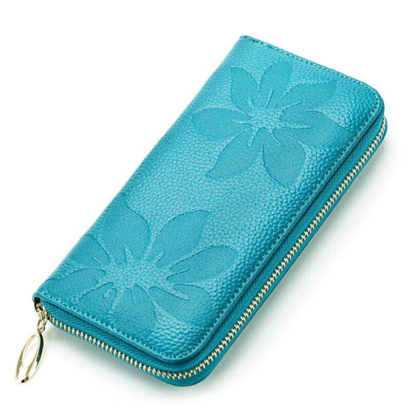 Portafoglio da donna in vera pelle, pochette in pelle di vacchetta, borsa da donna per cellulare, portafogli lunghi da donna, portamonete, portafoglio da donna Carteira