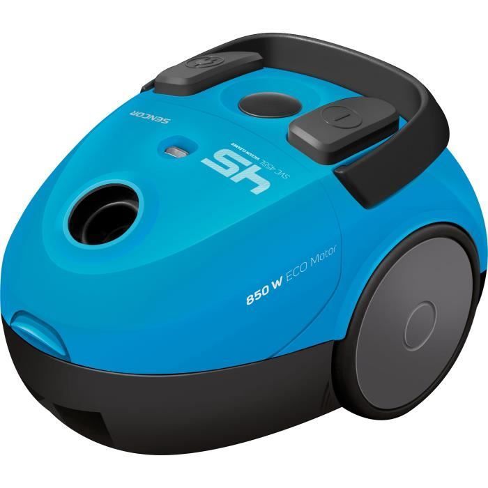 Bagged cylinder vacuum cleaner - SENCOR - SVC 45BL-EUE3 - ECO 850W motor - 79 dBA - 1.5L - Blue