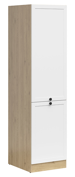 Szafka kuchenna dolna Junona Line 50 cm wysoka lewa dąb bernstein/biały