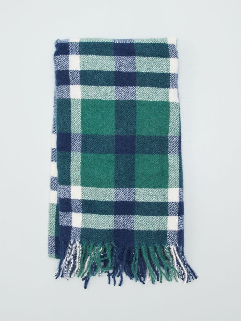 Gebreide sjaal - - BLAUW