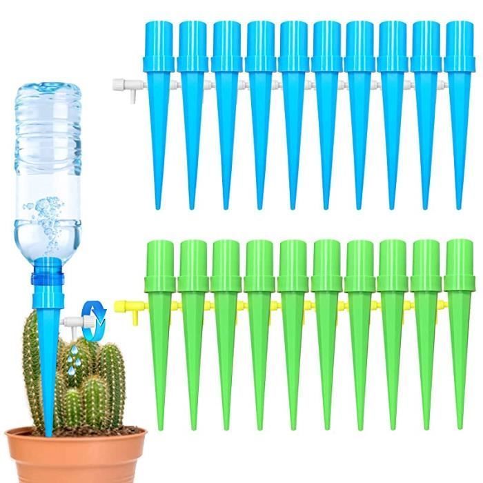 Kit de riego por goteo - No especificado - 20 piezas - Ajustable - Para interiores y exteriores - Automático
