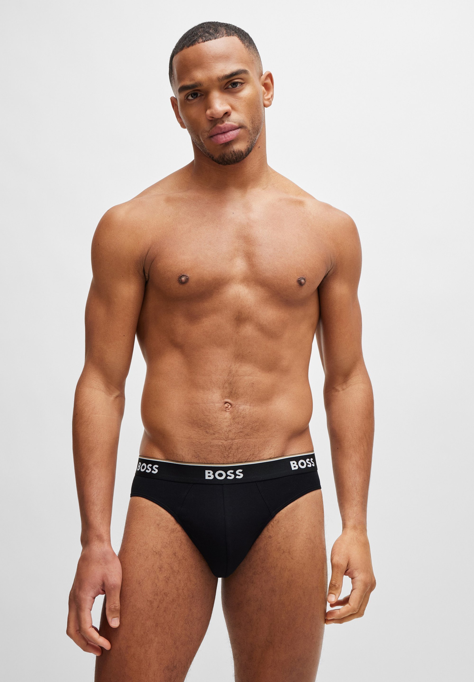 BOSS BRIEF POWER 3-PACK - Slips - zwart